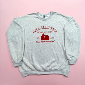 Christmas Themed - McCallister Home Security - Women's Ash Grey Sweatshirt S171