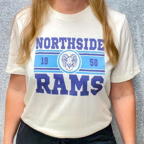 Northside School Pride T-Shirt – Old School Varsity with Mascot - Natural Bella Canvas (Adult) *Youth is Special Order Item* S175 #4