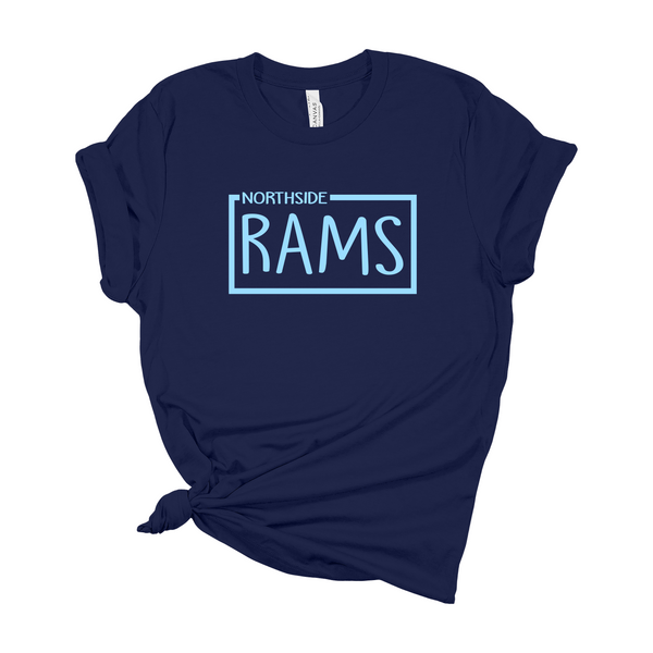 Presale ⭐️CLOSES 11/27/23⭐️ Northside Rams Navy Tshirt or Sweatshirt Navy - Youth or Adult