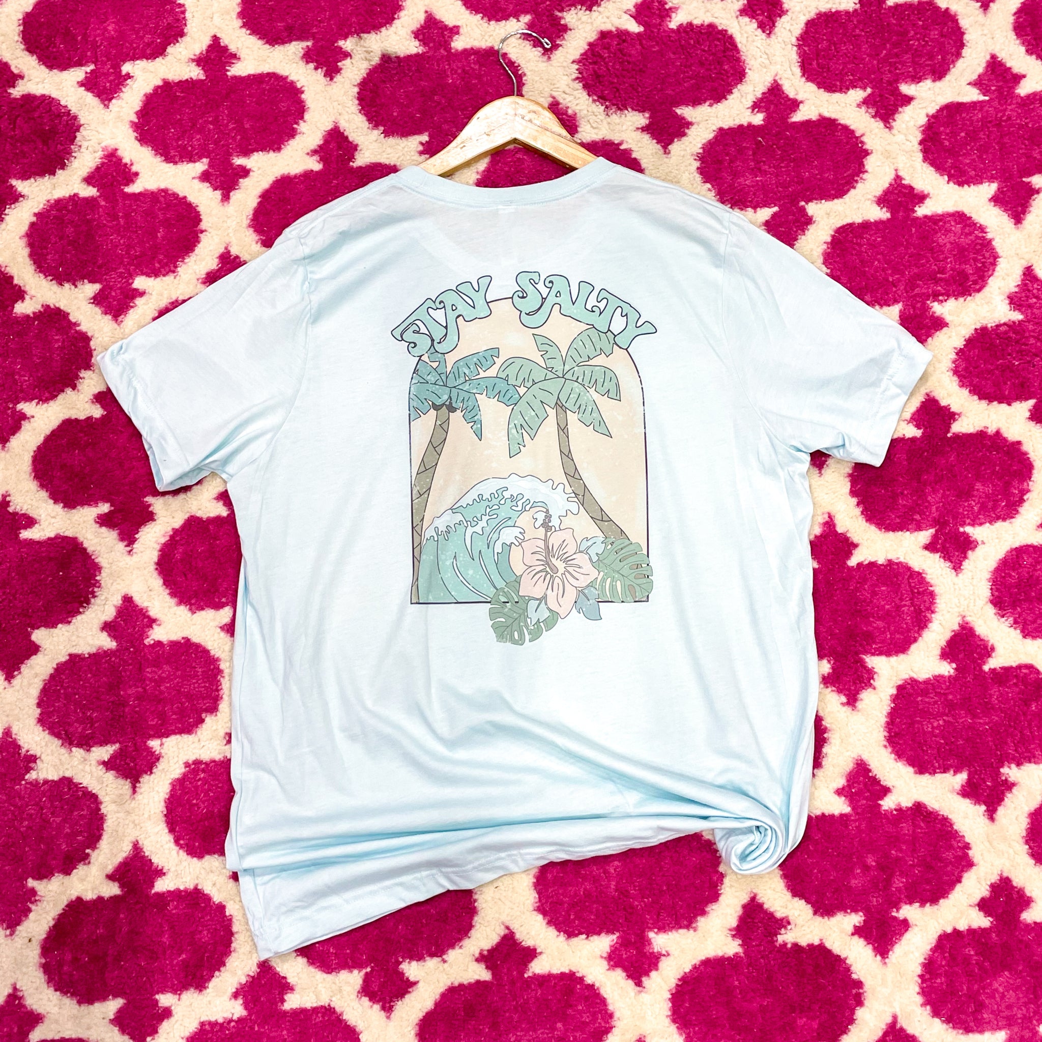 Summer Days -Stay Salty - Blue Women's Tshirt - S099