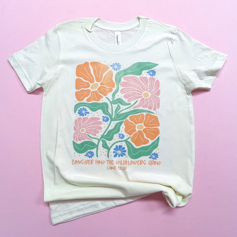 PRESALE CLOSING 8/19/24 - Youth Girls & Adult Tops - Wildflowers