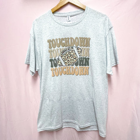 SAMPLE SHIRT SALE - Leopard Touchdown - Adult Large *Ready To Ship*