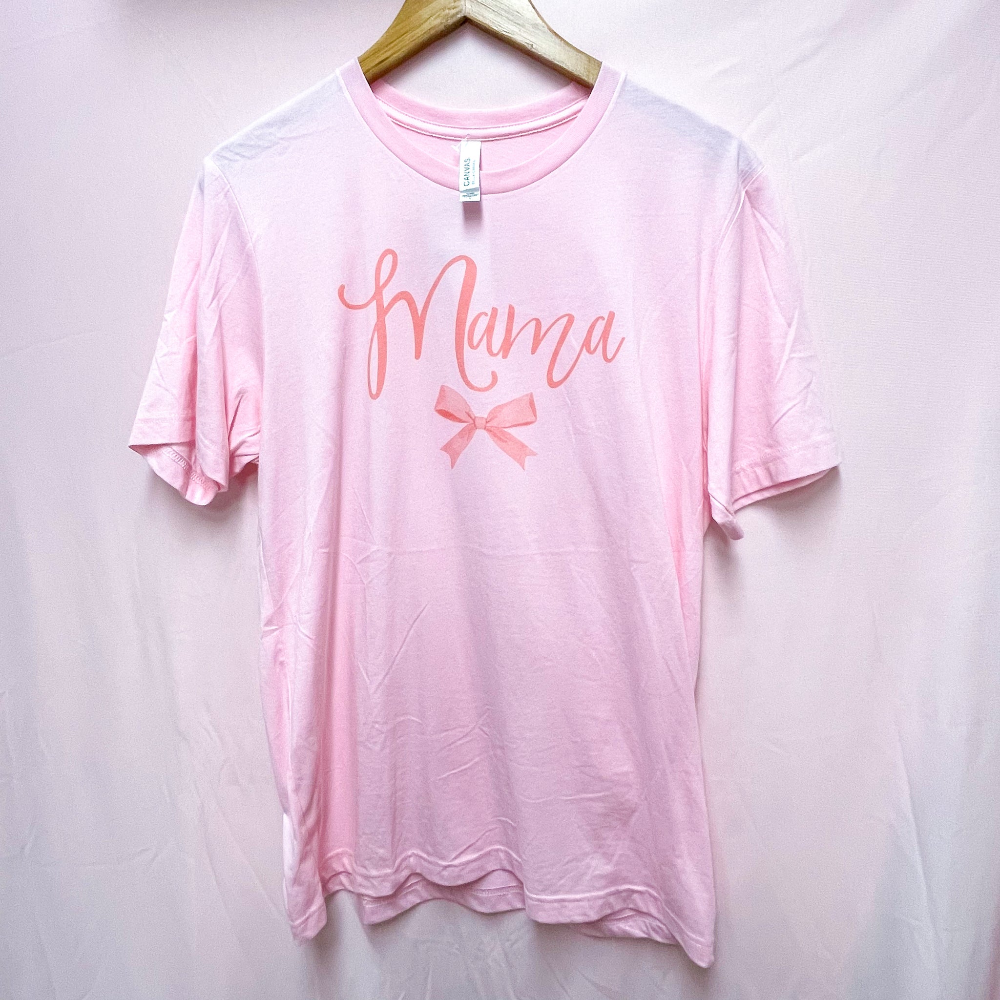 SAMPLE SHIRT SALE - Mama With Bow - Adult Large *Ready To Ship*