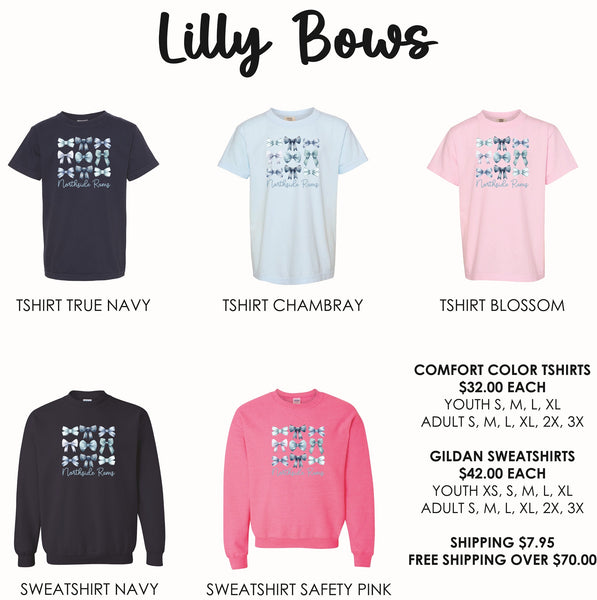 PRESALE ONLY! RUNS 8/17/26-8/24/26 - Northside Lilly Bows N02