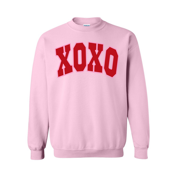 Valentine's XOXO on Light Pink Sweatshirt Women's S022