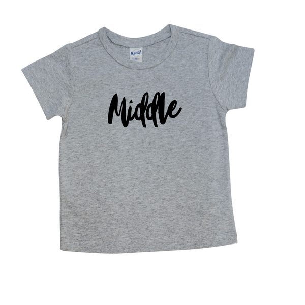 Middle Kid Pregnancy Announcement Sibling Shirt | Big Sister or Big Brother Shirt | 450