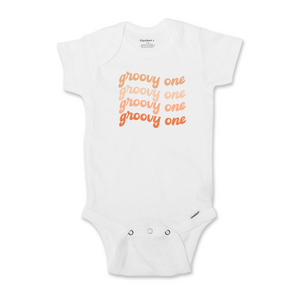 Groovy One First Birthday Onesie, Girl's First Bday Shirt, 1st Birthday Party 654