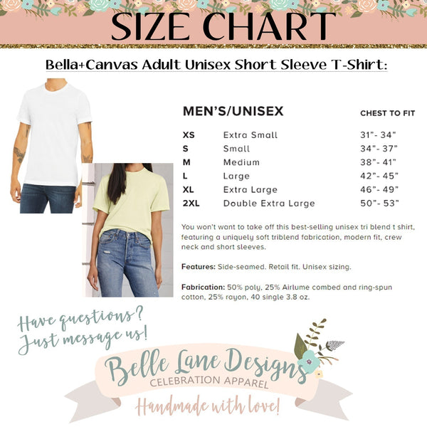 adult size chart