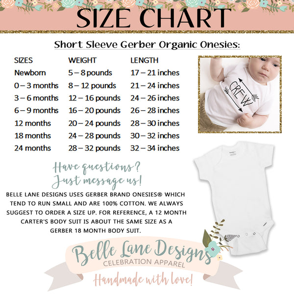 short sleeve size chart