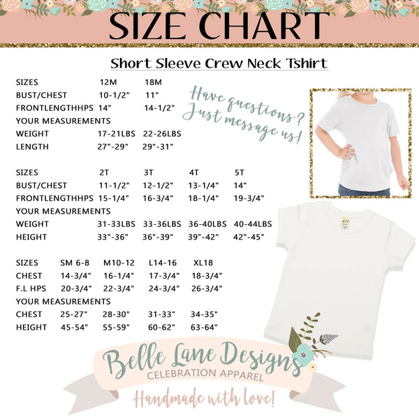 kid size chart